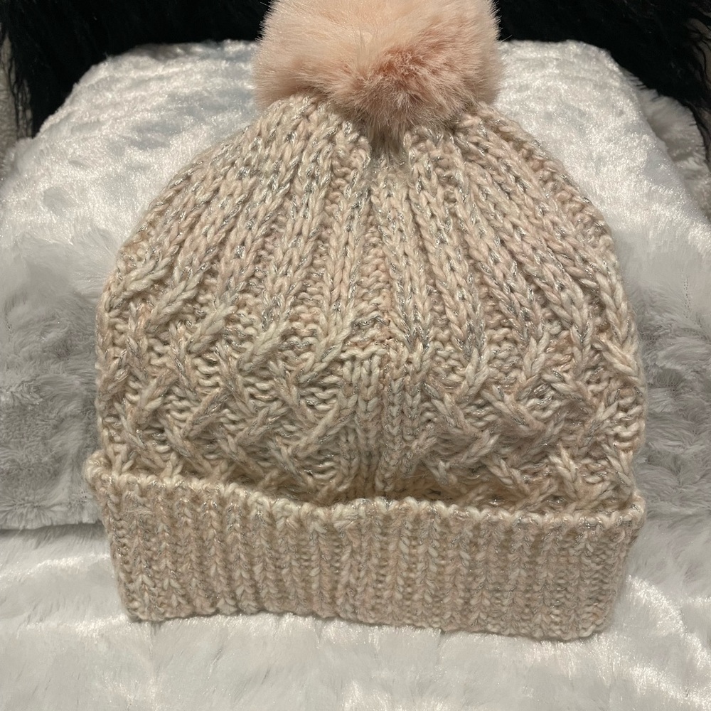 Jessica Simpson Blush Knit Beanie